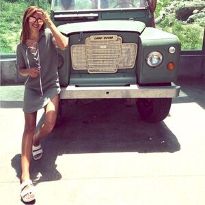 Rails Lace-Up Chambray Dress in Sage Size XS